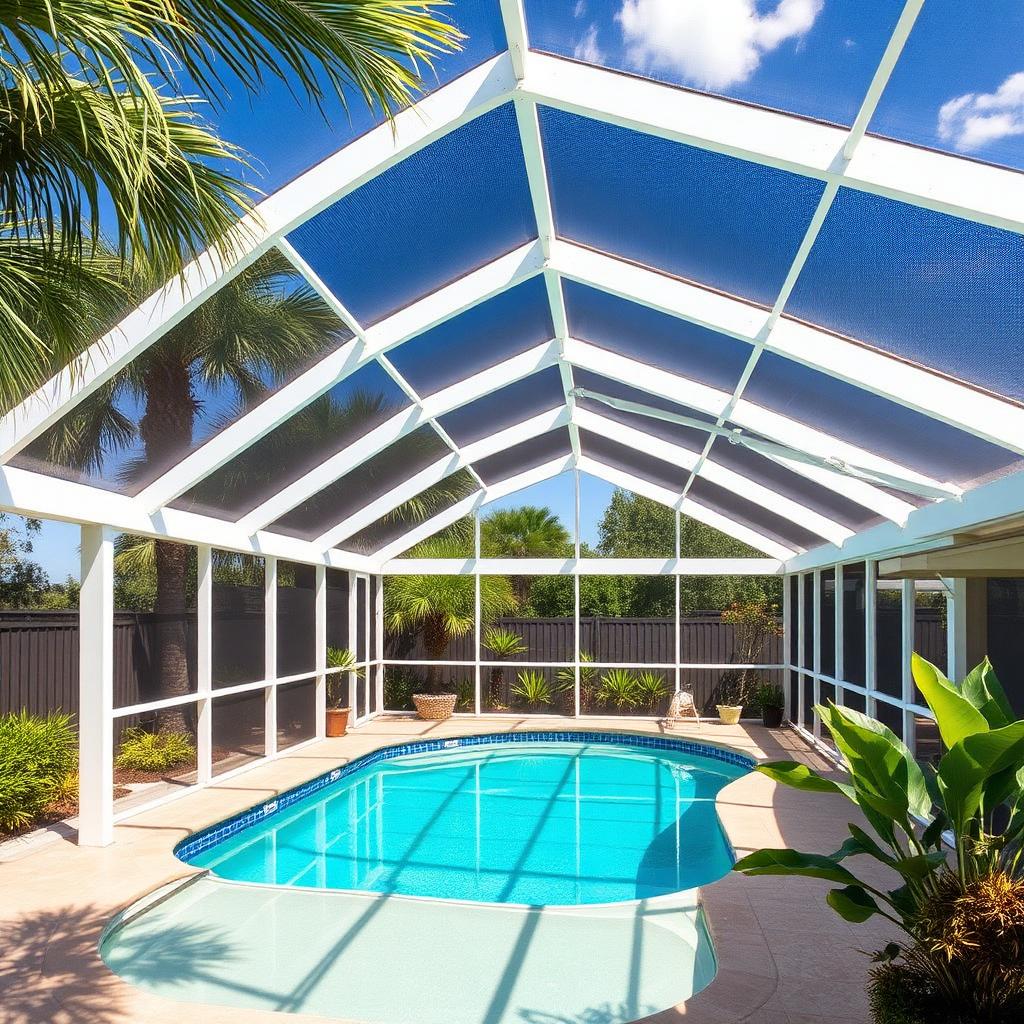 Pool cage de aluminio en Florida